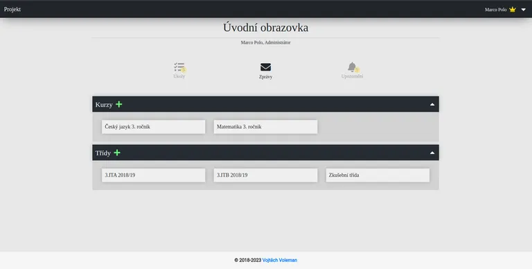 E-learning platforma